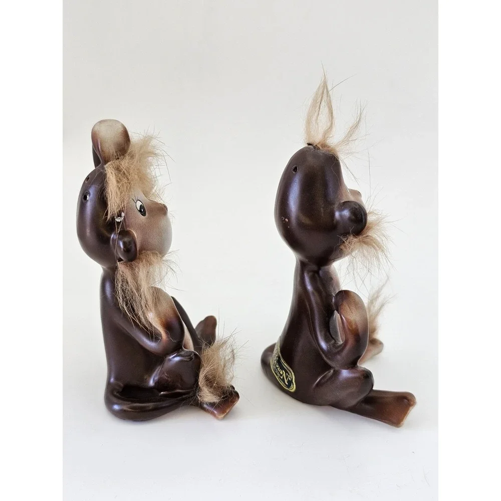 Vintage Norcrest Japan Monkey Salt & Pepper Shakers‎ Anthropomorphic H561 w/Tags